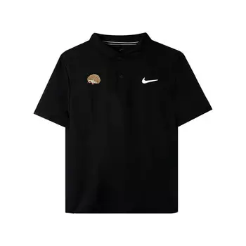 Рубашка поло Dri-FIT Victory унисекс черная Nike, черный