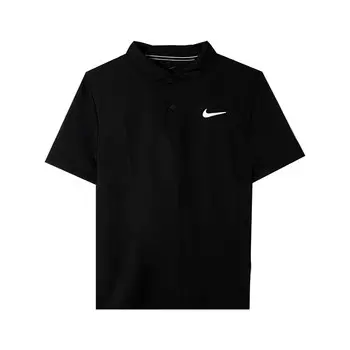 Рубашка поло Dri-FIT Victory унисекс черная Nike, черный