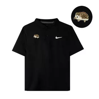 Рубашка поло Dri-FIT Victory унисекс черная Nike, черный