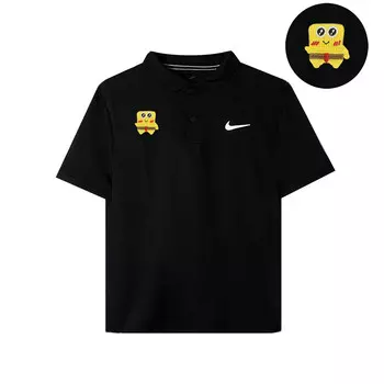 Рубашка поло Dri-FIT Victory унисекс черная Nike, черный