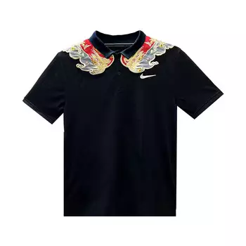 Рубашка поло Dri-FIT Victory унисекс черная Nike, черный