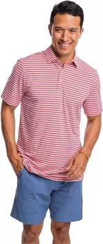 Рубашка-поло Driver Gulf Stripe Polo Southern Tide, цвет Rosewood Red