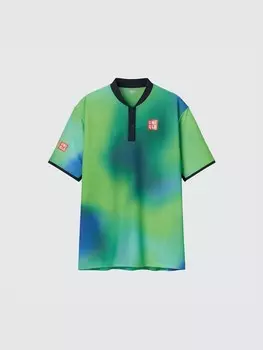 Рубашка поло dry-ex кей нисикори Uniqlo, зеленый