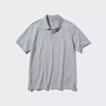 Рубашка-поло DRY Пике UNIQLO, серый