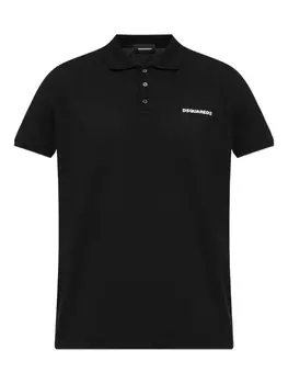 Рубашка поло DSQUARED2 пике, черный