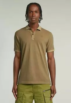 Рубашка поло DUNDA OVERDYED G-STAR, бежевый