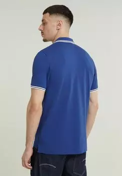 Рубашка-поло Dunda Slim Stripe G-Star, радарно-синяя