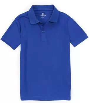 Рубашка-поло двойной вязки с короткими рукавами для мальчиков Class Club Big Boys 8–20, синий