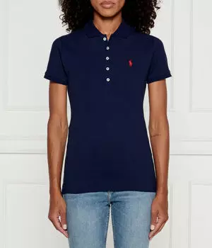 Рубашка поло Джули Slim fit Polo Ralph Lauren, синий