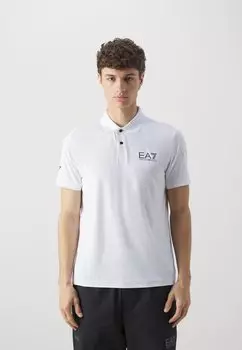 Рубашка-поло EA7 Emporio Armani, белая