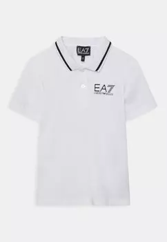 Рубашка-поло EA7 Emporio Armani, белая