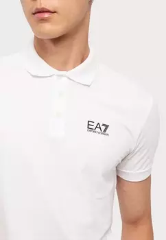 Рубашка поло EA7 Emporio Armani, белый