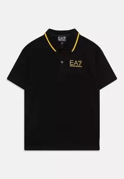 Рубашка поло EA7 Emporio Armani, черный