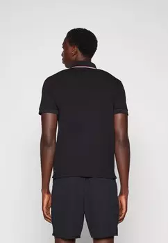Рубашка поло EA7 Emporio Armani, черный