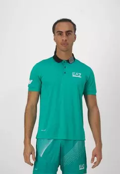 Рубашка поло EA7 Emporio Armani, мята