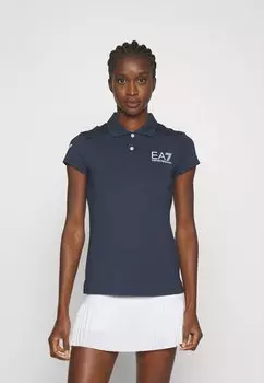 Рубашка поло EA7 Emporio Armani, темно-синий