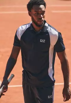 Рубашка поло EA7 Emporio Armani, темно-синий