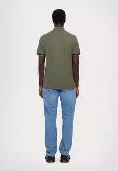 Рубашка поло EA7 Emporio Armani, темно-зеленый