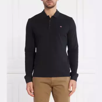 Рубашка поло Ealis LS стандартного кроя Napapijri, черный