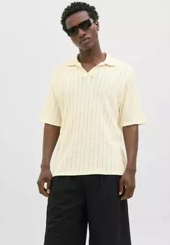 Рубашка поло EINFARBIG Jack & Jones, кремовый