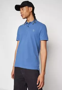 Рубашка-поло Elevated Icon Abercrombie & Fitch, настоящий темно-синий