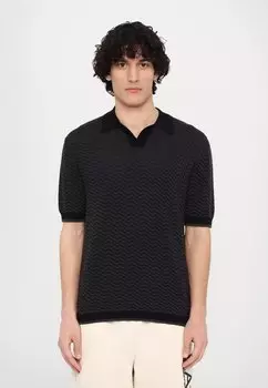 Рубашка поло Emporio Armani, черный