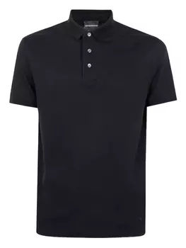 Рубашка-поло Emporio Armani из хлопка, черный