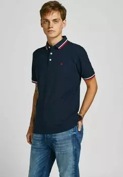 Рубашка-поло EPAULOS SS NOOS Jack & Jones, темно-синий пиджак