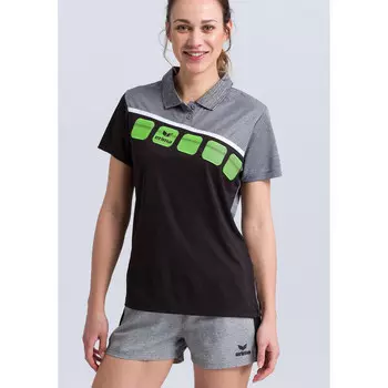 Рубашка-поло Erima, цвет schwarz/schwarz/grau