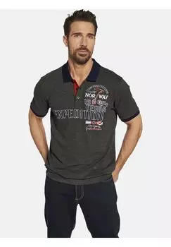 Рубашка-поло ERLING JAN VANDERSTORM, темно-серый