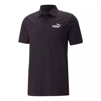 Рубашка поло essential pique polo 'black' Puma, черный