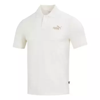 Рубашка поло essential pique polo 'white' Puma, белый