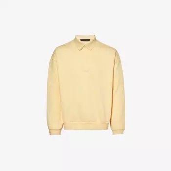 Рубашка-поло ESSENTIALS оверсайз из смесового хлопка Fear Of God Essentials, желтый