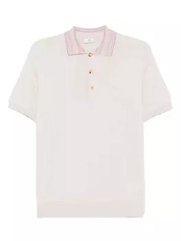 Рубашка-поло ETRO Pegaso с вышивкой, нейтральный