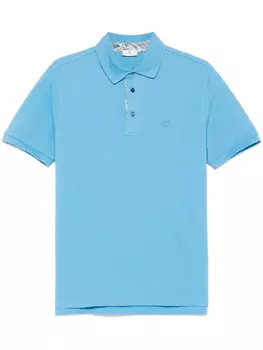 Рубашка-поло ETRO Pegaso с вышивкой, синий