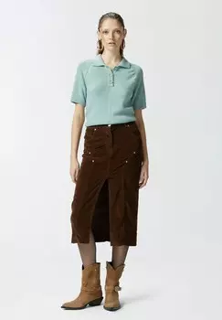 Рубашка поло EVOLUTO Pinko, цвет Stone Blue Denim