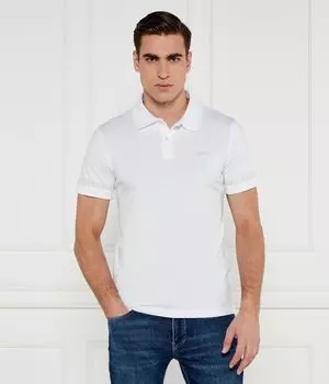 Рубашка поло Extra slim fit Guess Jeans, белый