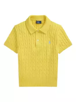 Рубашка поло фактурной вязки POLO RALPH LAUREN, желтый