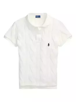 Рубашка поло фактурной вязки POLO RALPH LAUREN, белый