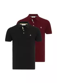 Рубашка-поло Fayette 2 Pack By Diess Collection, черное бордо