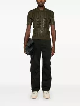 Рубашка поло FENDI FF Sparkle, зеленый