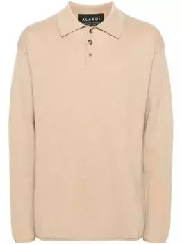 Рубашка поло Finest в рубчик Alanui, нейтральный