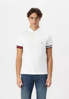 Рубашка поло FLAG CUFF SLIM Tommy Hilfiger, белый