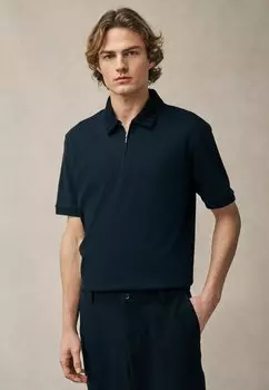 Рубашка поло FLOCKED Next, черный