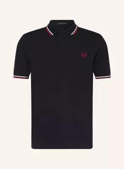 Рубашка поло FRED PERRY Piqu M3600 Slim Fit, темно-синий