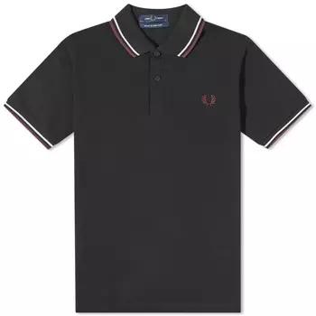 Рубашка-поло Fred Perry с двойным носком — сделано в Англии., мультиколор