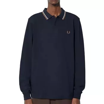 Рубашка-Поло fredperry fp ls с двумя кончиками Fred Perry, синий