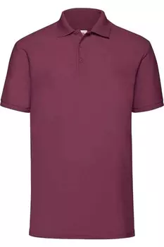 Рубашка-поло Fruit of the Loom 65 35, бордовый