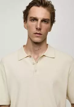 Рубашка поло GALAXIA Mango, кремовый