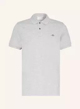 Рубашка поло GANT Piqu Regular Fit, светло-серый
